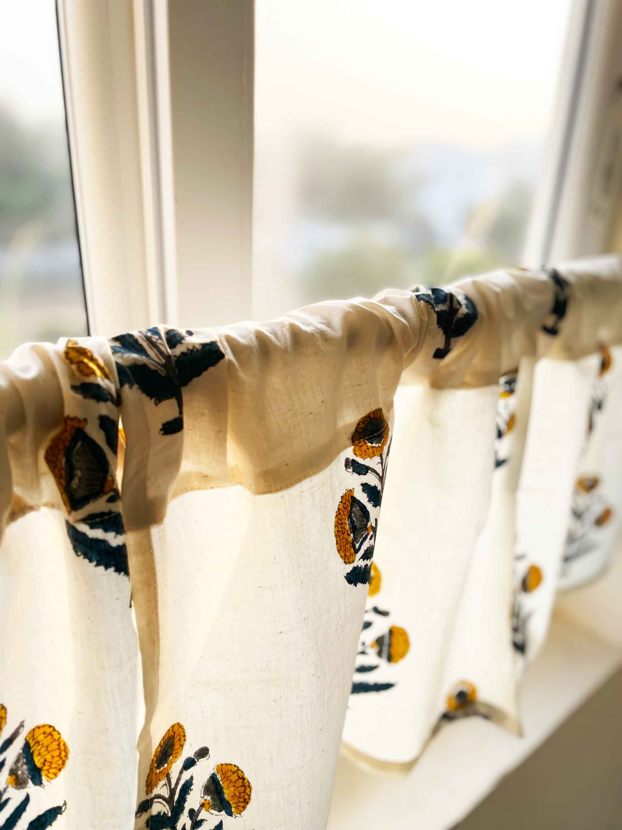 Kitchen Curtains and Valance By DesiCrafts