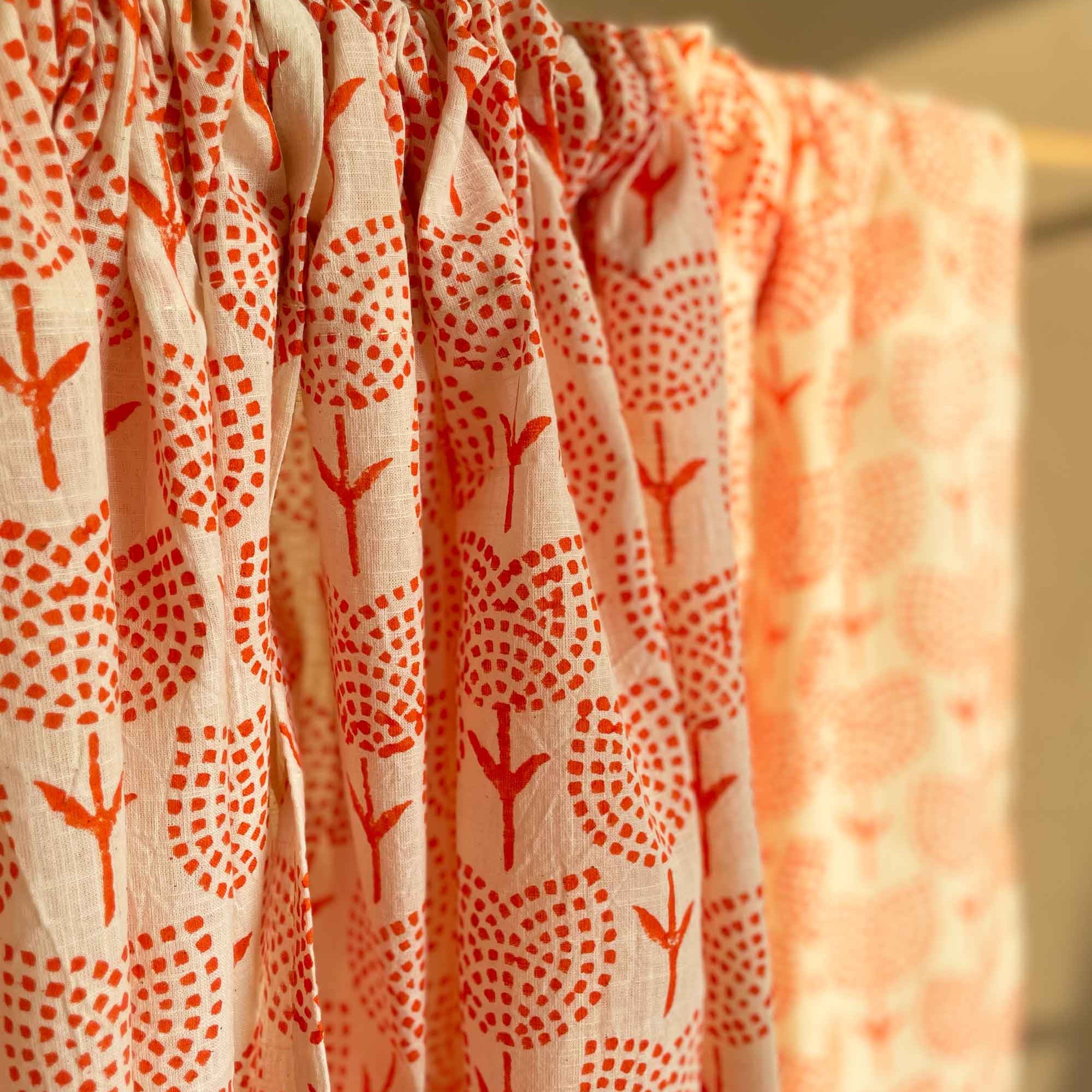 orange tulips beautiful kitchen valance