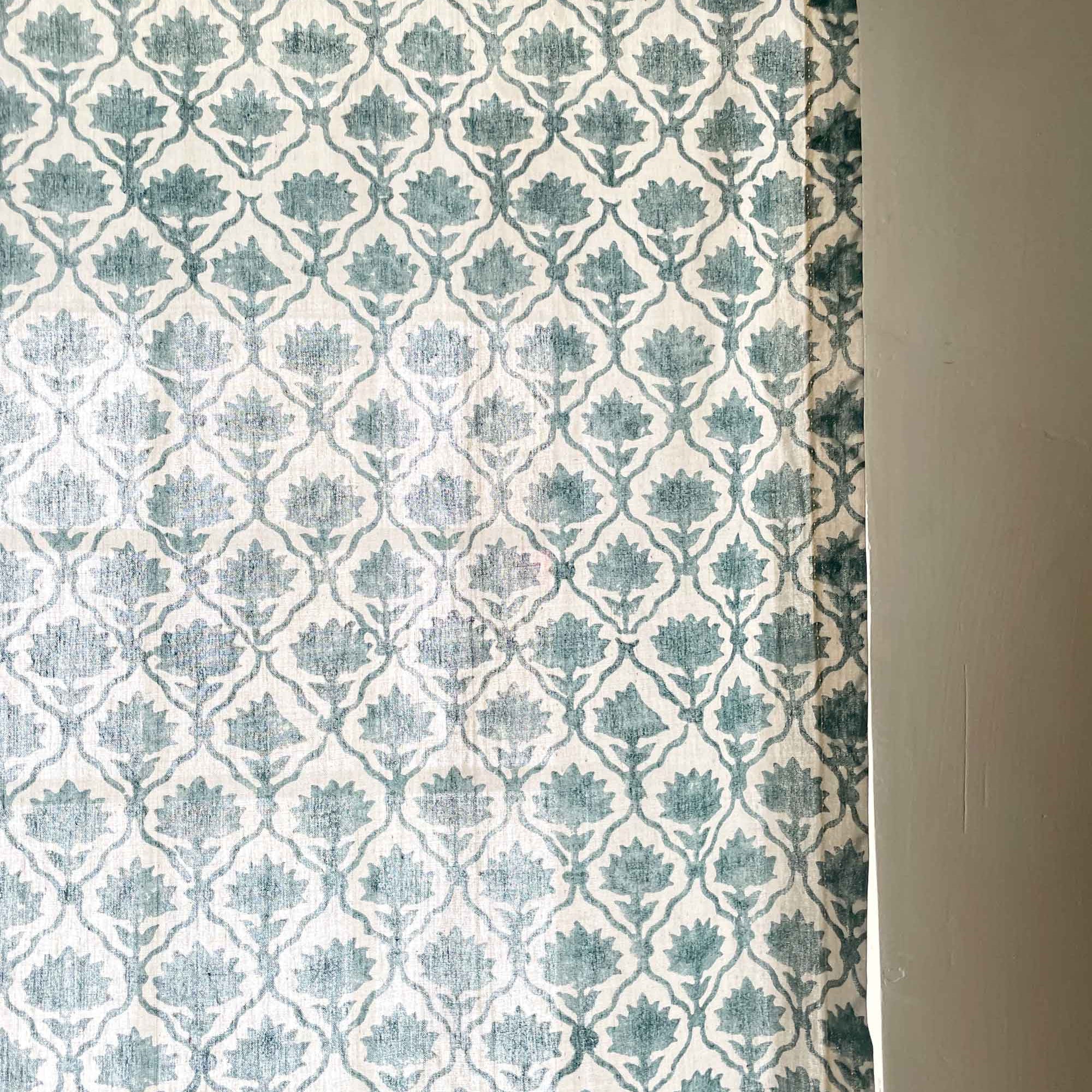 Block Printed cotton curtains buy online