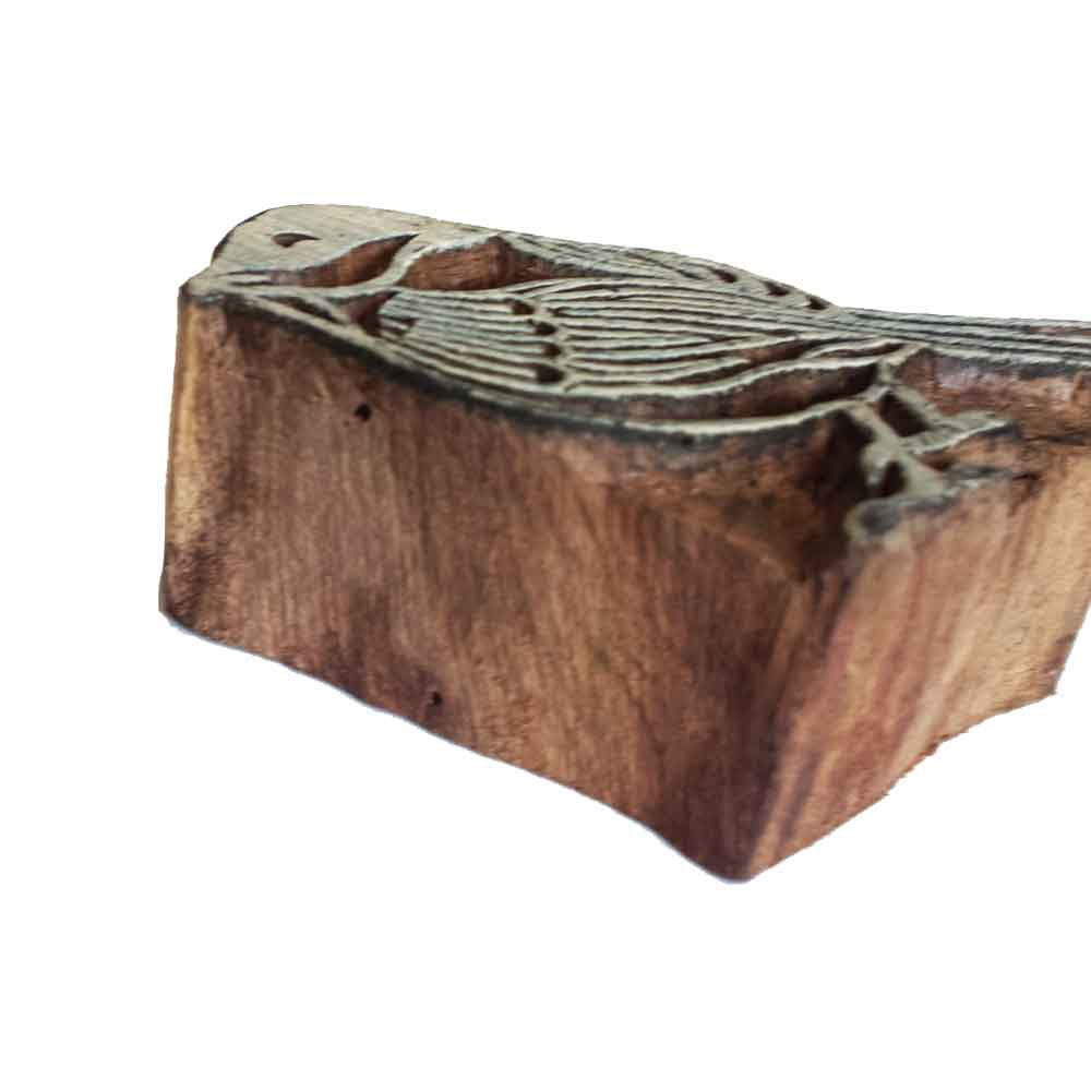 sparrow wooden block printing stamp buy from DesiCrafts
