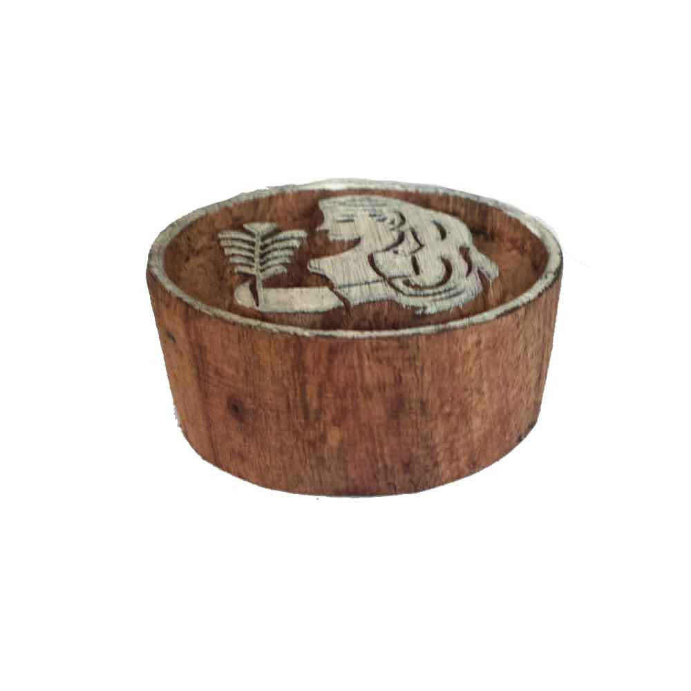 virgo wooden block printing stamp buy from DesiCrafts