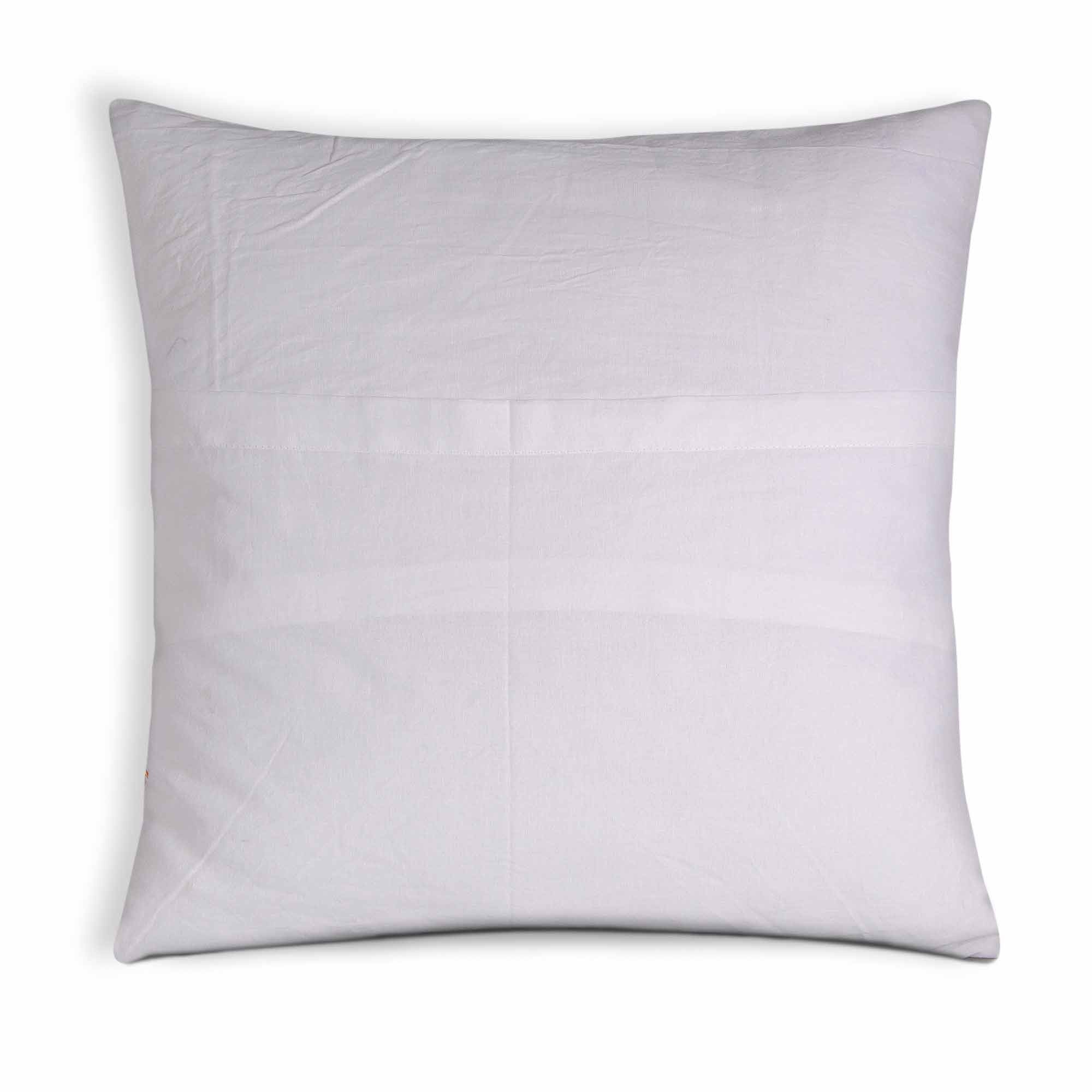 white and Green Soft Cotton Pillow Cover