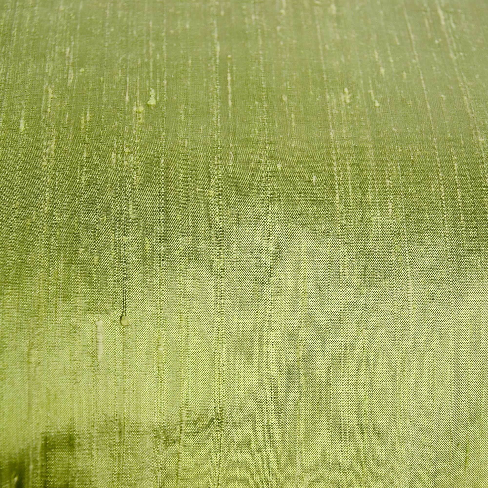 raw silk cushion cover in pistachio