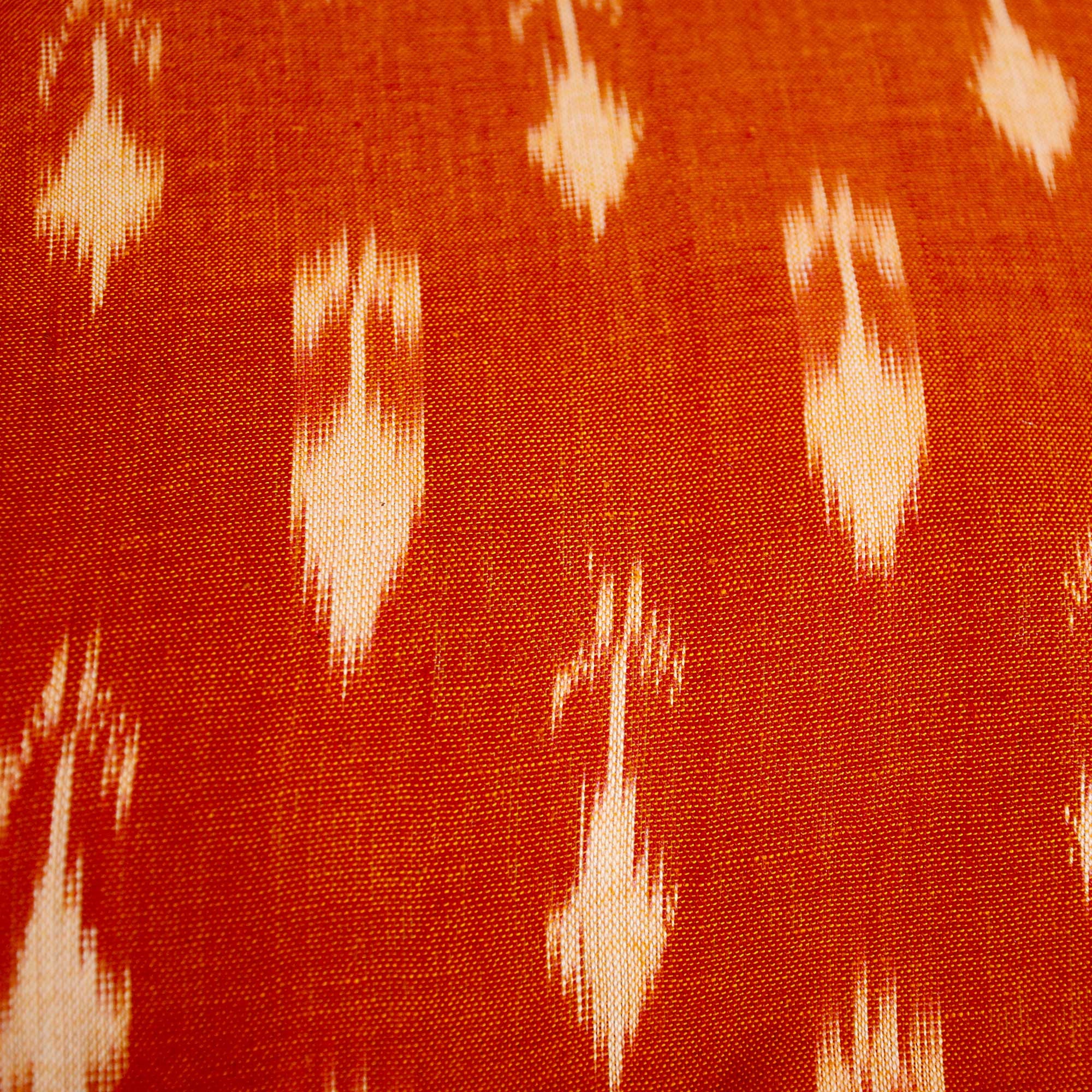 Ikat pillow cover in Rust