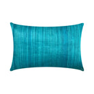 Teal Lumbar Silk Pillow Cover