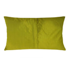 Olive and Royalblue Raw Silk Lumber Pillow Cover 