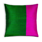 Emerald Green and Hot Pink Cushion Cover