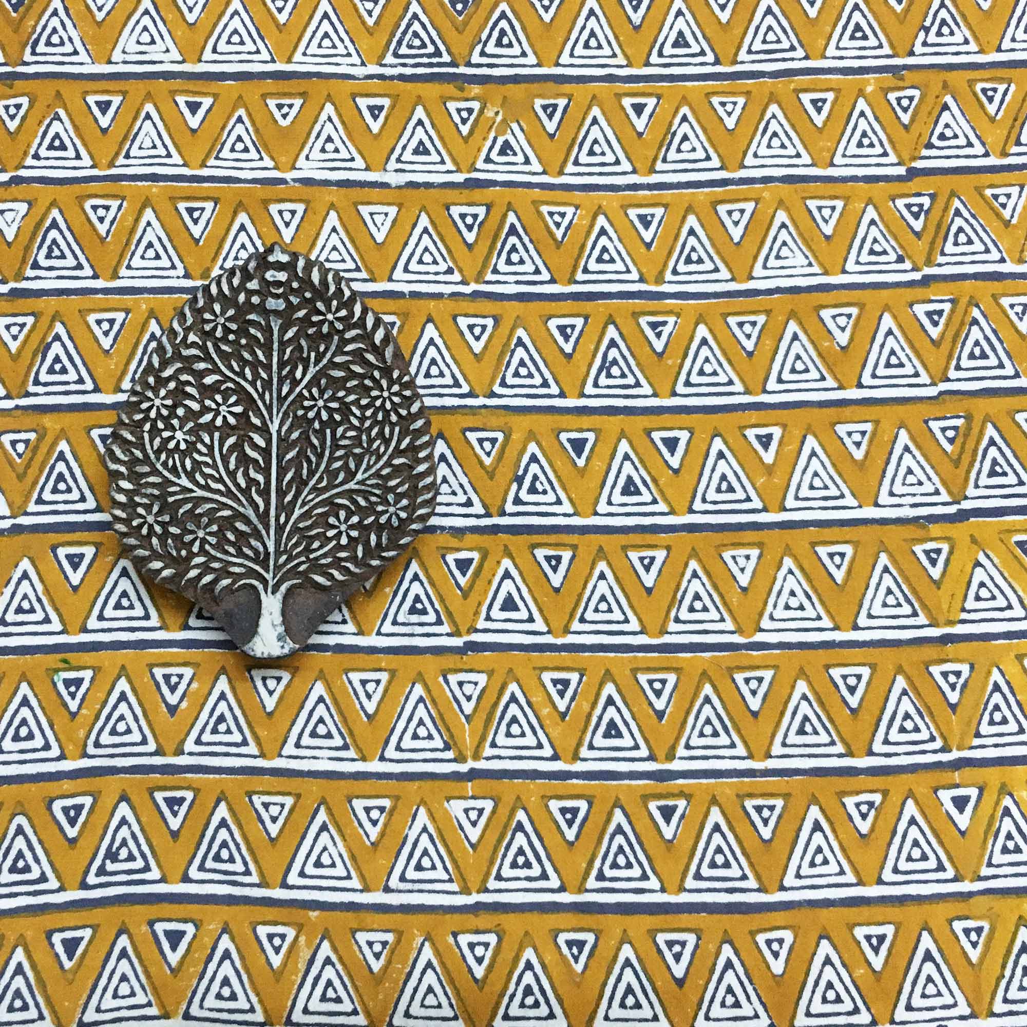 Handblock Printed Cotton Fabric by DesiCrafts