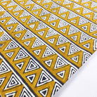 Mustard and Grey Triangle Fabric Buy Online