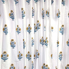 Mustard Floral Print Curtains