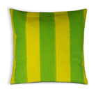 Spring green and yellow plaid cotton cushion cover buy online from DesiCrafts